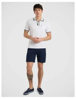 Marcs Dane Border Polo in White