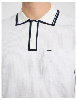Marcs Dane Border Polo in White