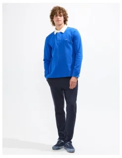 Marcs Dennis Rugby Top in Azure Blue