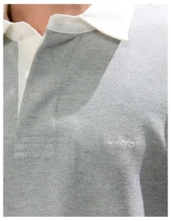 Marcs Dennis Rugby Top in Grey Marle