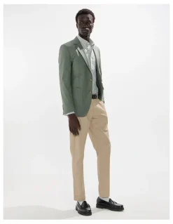 Marcs Evan Cotton Twill Blazer in Agave Green
