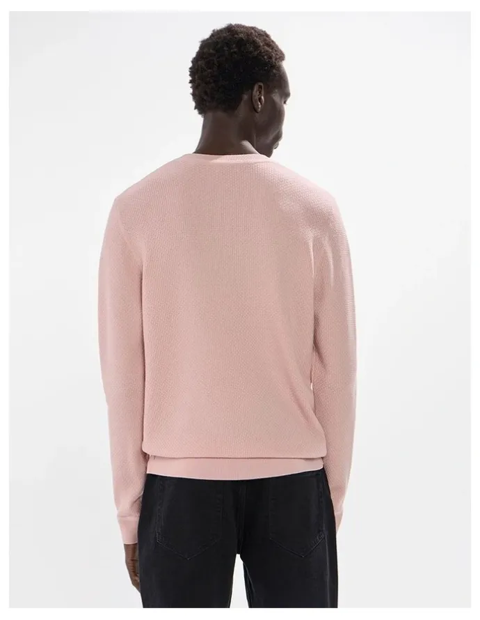 Marcs Gordon Textured Merino Knit in Stucco Pink