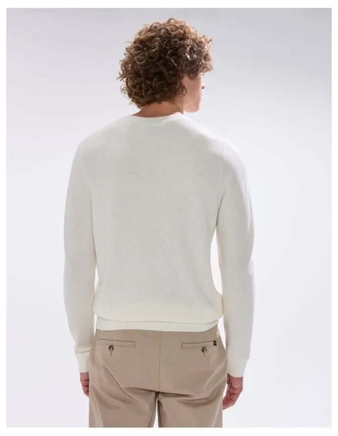 Marcs Gordon Textured Merino Knit in Ivory