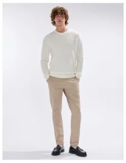 Marcs Gordon Textured Merino Knit in Ivory