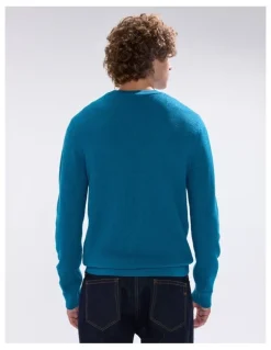Marcs Gordon Textured Merino Knit in Dark Teal