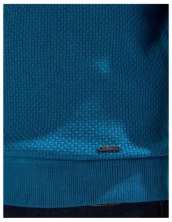 Marcs Gordon Textured Merino Knit in Dark Teal