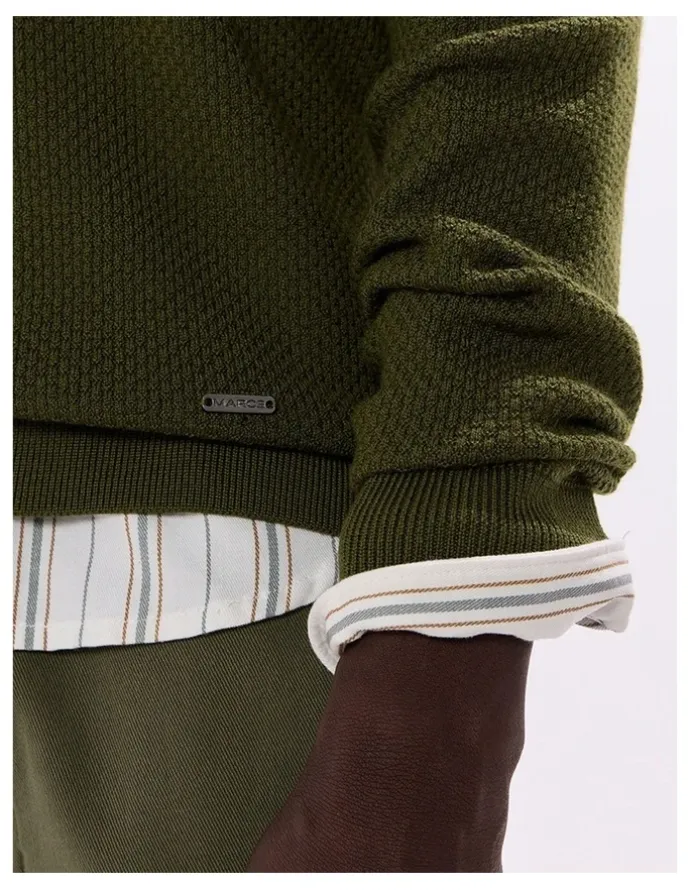 Marcs Gordon Textured Merino Knit in Agave Green