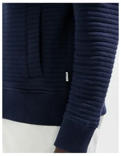 Marcs Helme 1/4 Zip Sweat in Navy