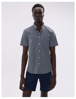 Marcs Horse Code Shirt in Navy Multi