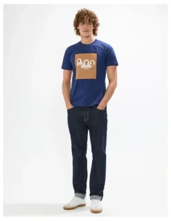 Marcs Hot Spring Time Machine Tee in Navy