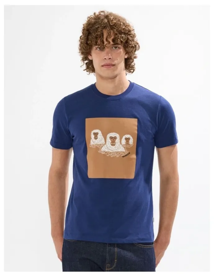 Marcs Hot Spring Time Machine Tee in Navy