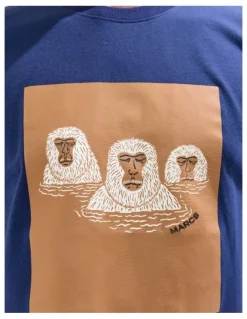 Marcs Hot Spring Time Machine Tee in Navy
