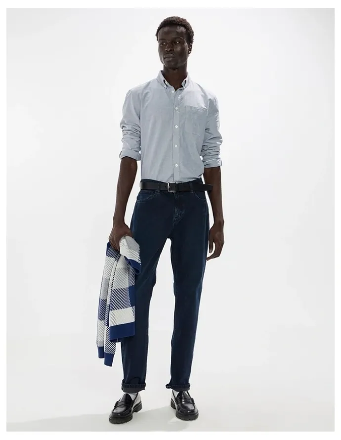 Marcs Hugo Relaxed Fit Jean in Blue Black