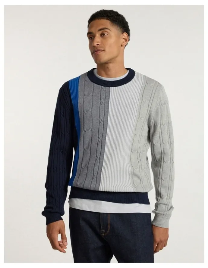 Marcs I'm Yours Cable Knit in Navy Multi