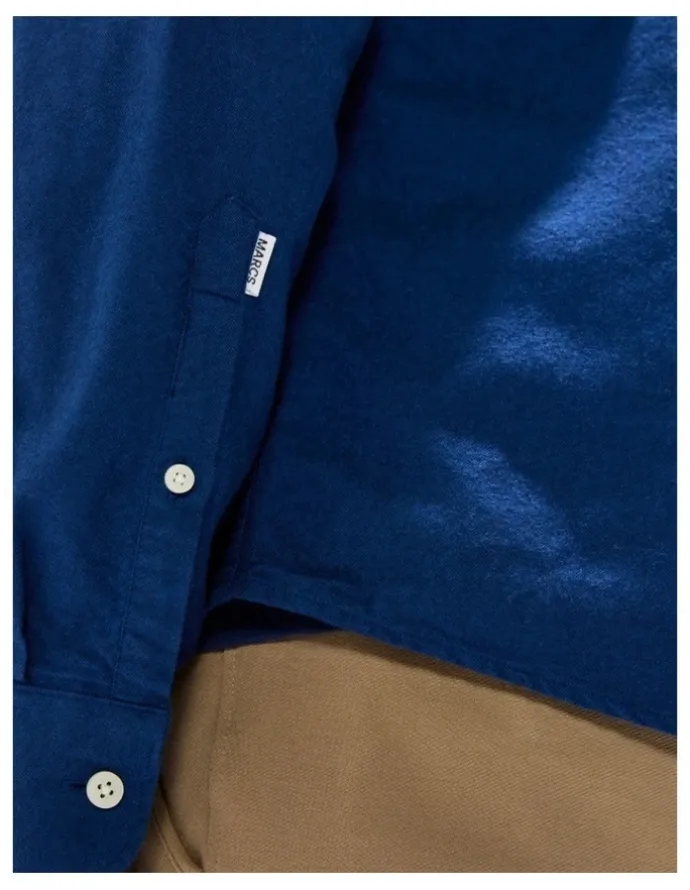 Marcs Julian Oxford Shirt in Azure Blue