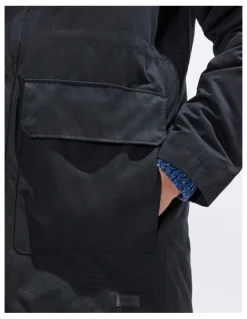Marcs Lenny Longline Parka in Black