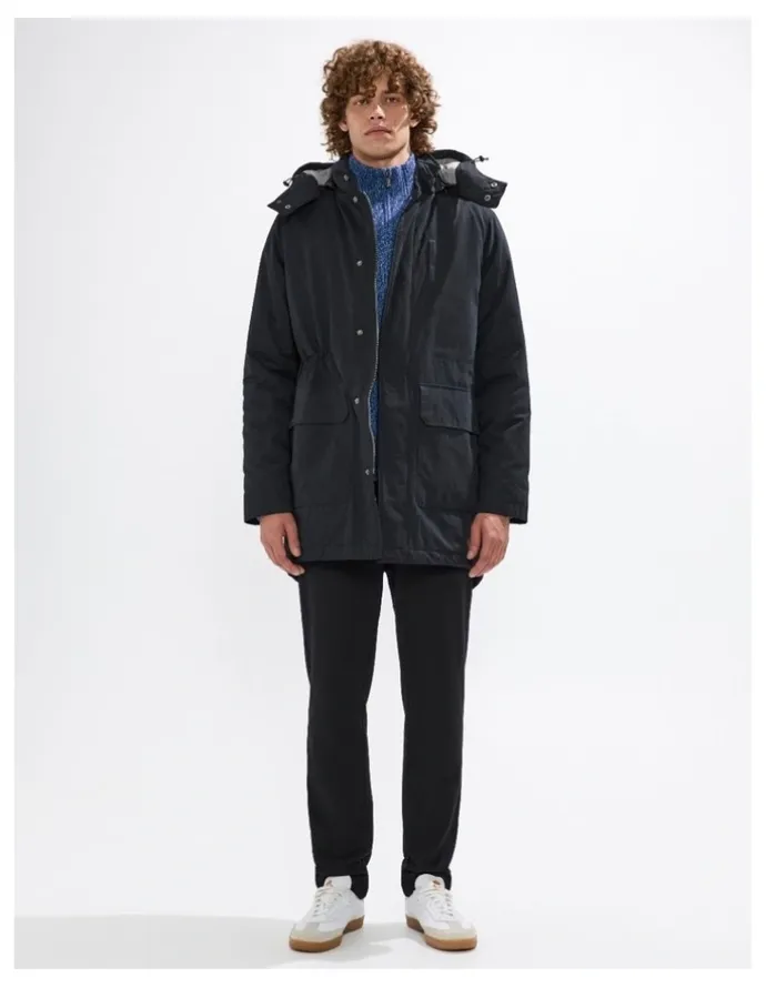 Marcs Lenny Longline Parka in Black