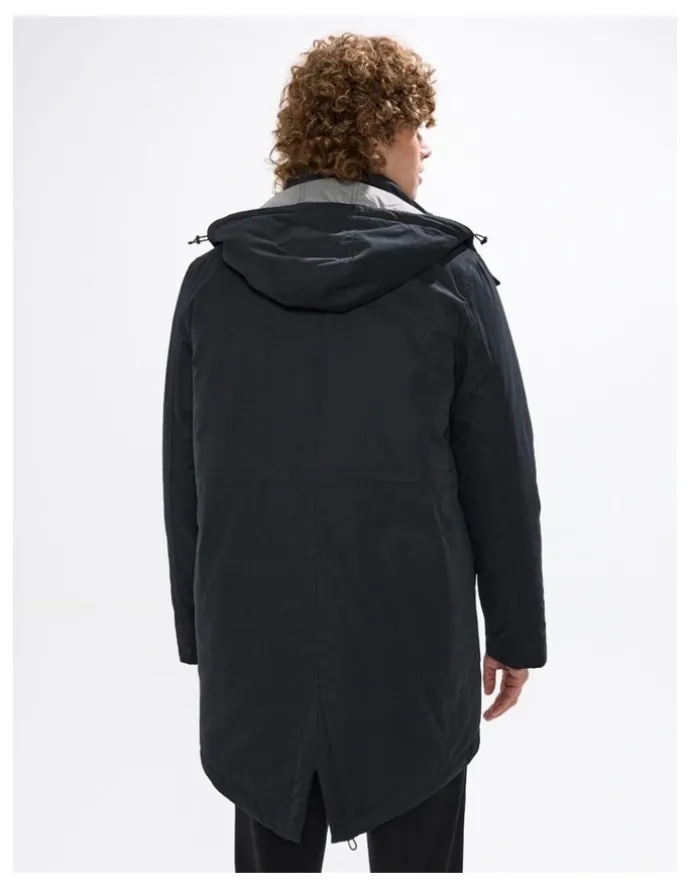 Marcs Lenny Longline Parka in Black