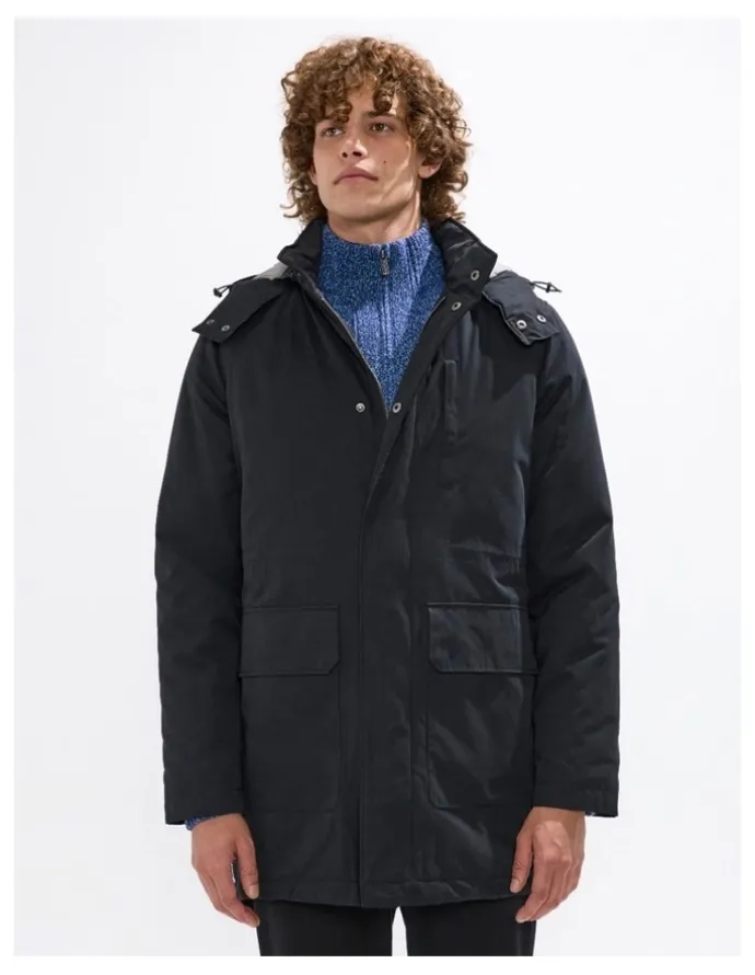 Marcs Lenny Longline Parka in Black