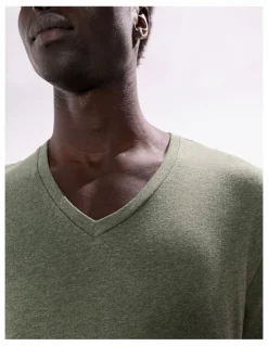 Marcs Marle Arnie V Neck in Forest Marle