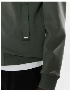Marcs Neo Zip Front Bomber in Agave Green