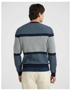 Marcs Pongo Horizontal Stripe Knit in Navy Multi