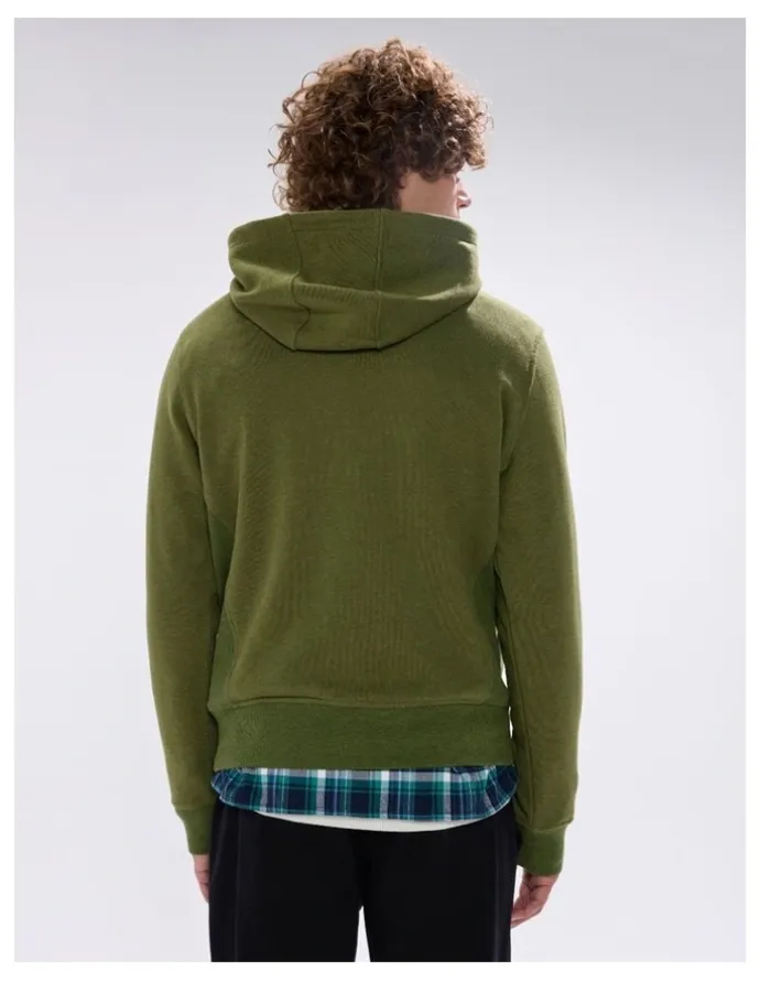 Marcs Rebel Heart Hoodie in Dark Moss
