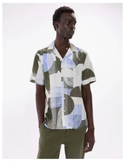 Marcs Round And Round Shirt in Green Multi