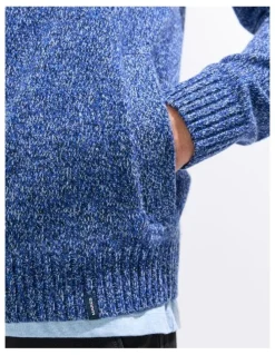 Marcs Taniela Zip Through Knit in Azure Blue