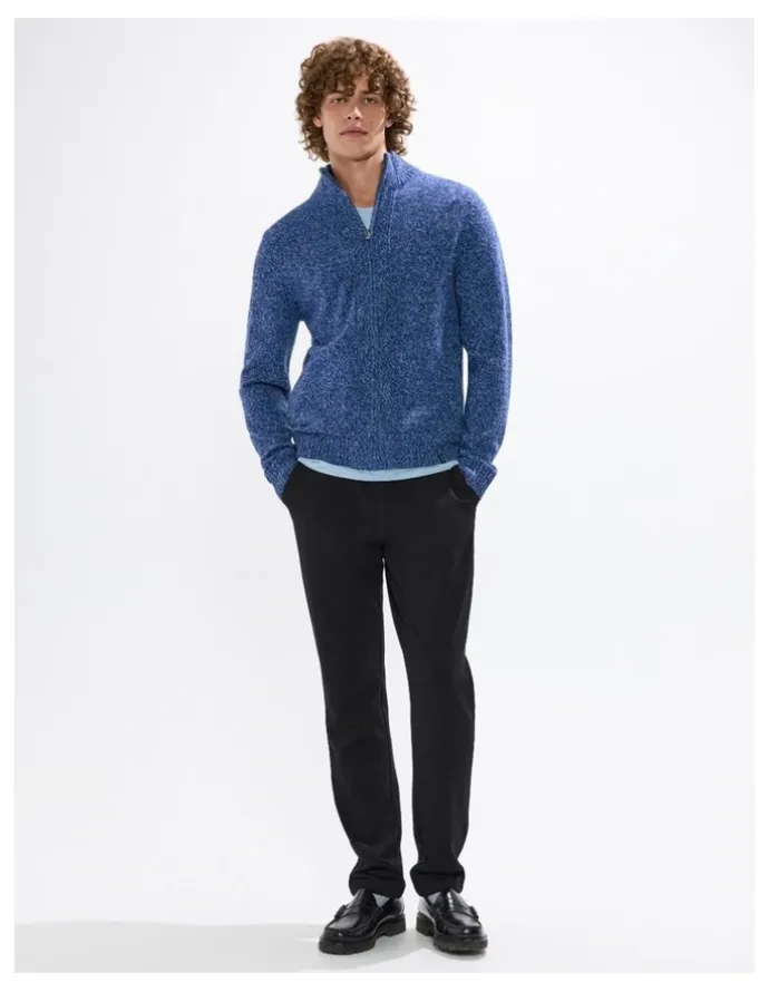 Marcs Taniela Zip Through Knit in Azure Blue