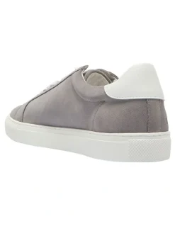 Marcs Varsity Leather Sneakers in Grey/White