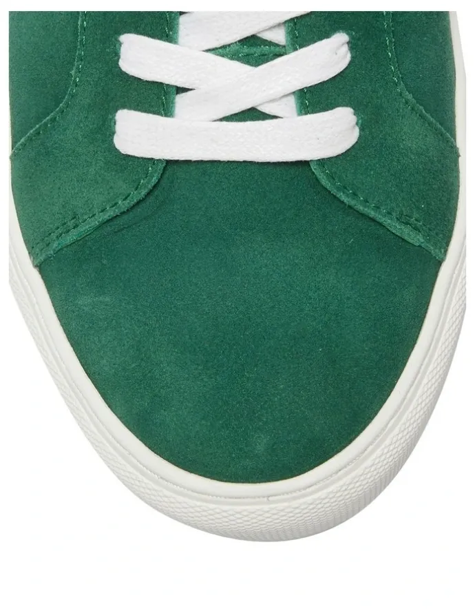 Marcs Varsity Leather Sneakers in Green/White
