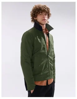 Marcs Victor Reversible Check Jacket in Blue/Khaki