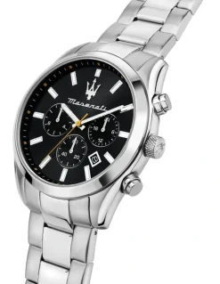 Maserati Attrazione 43mm Chronograph Quartz Watch in Black