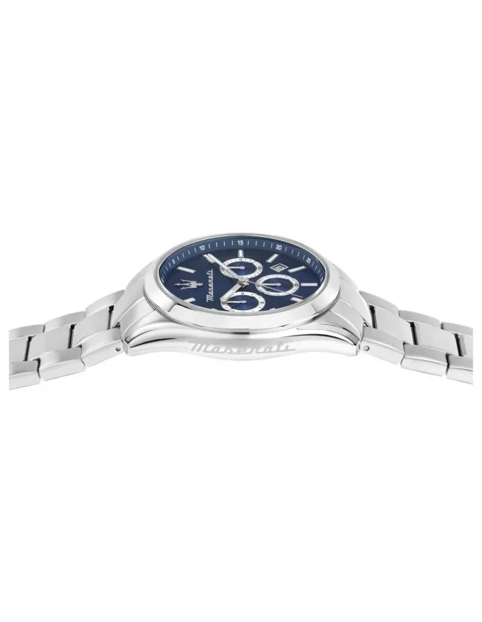 Maserati Attrazione Stainless Steel Chronograph Watch 43mm in Silver