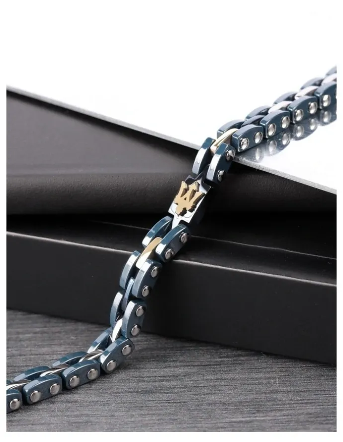 Maserati Ceramic Bracelet with Gold Highlights