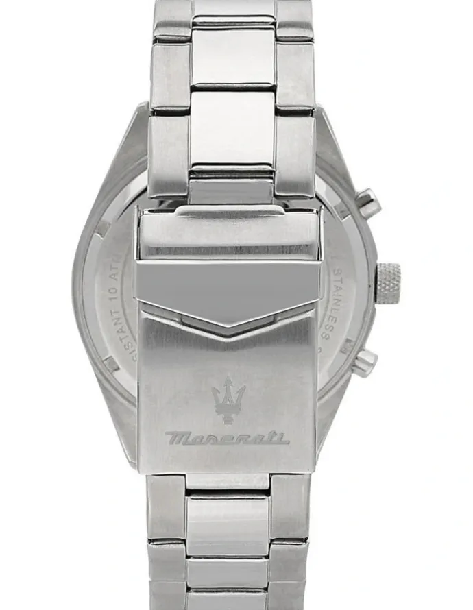Maserati Competizione Stainless Steel Chronograph Watch 43mm in Silver