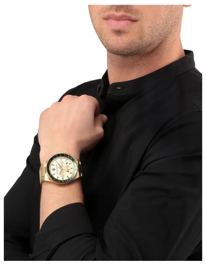 Maserati Sfida Chrono 44mm Gold Watch R8873640005