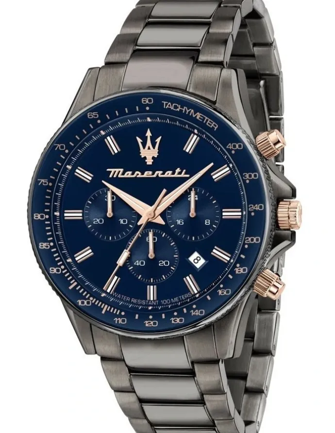 Maserati Sfida Chronograph Watches in Gunmetal
