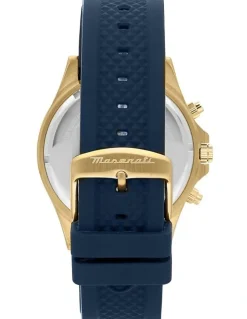 Maserati Sfida Gold R8871640004 Watch In Blue