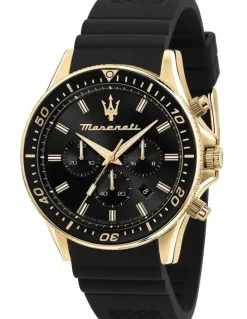 Maserati Sfida Stainless Steel Chronograph Watch 44mm in Black