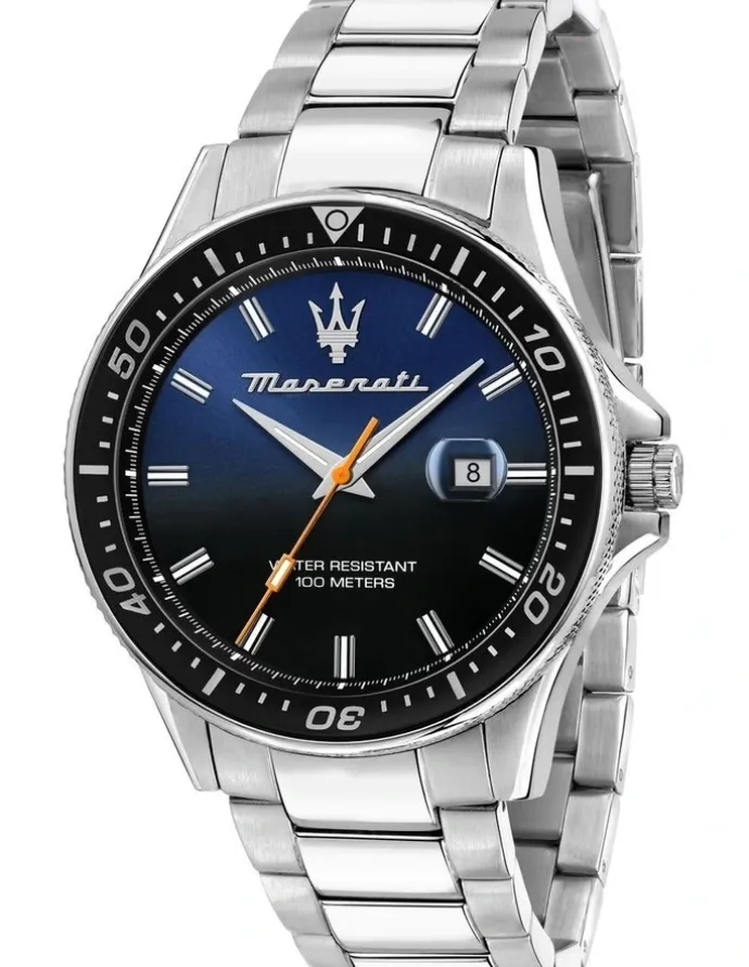 Maserati Sfida Stainless Steel Watch 44mm in Silver