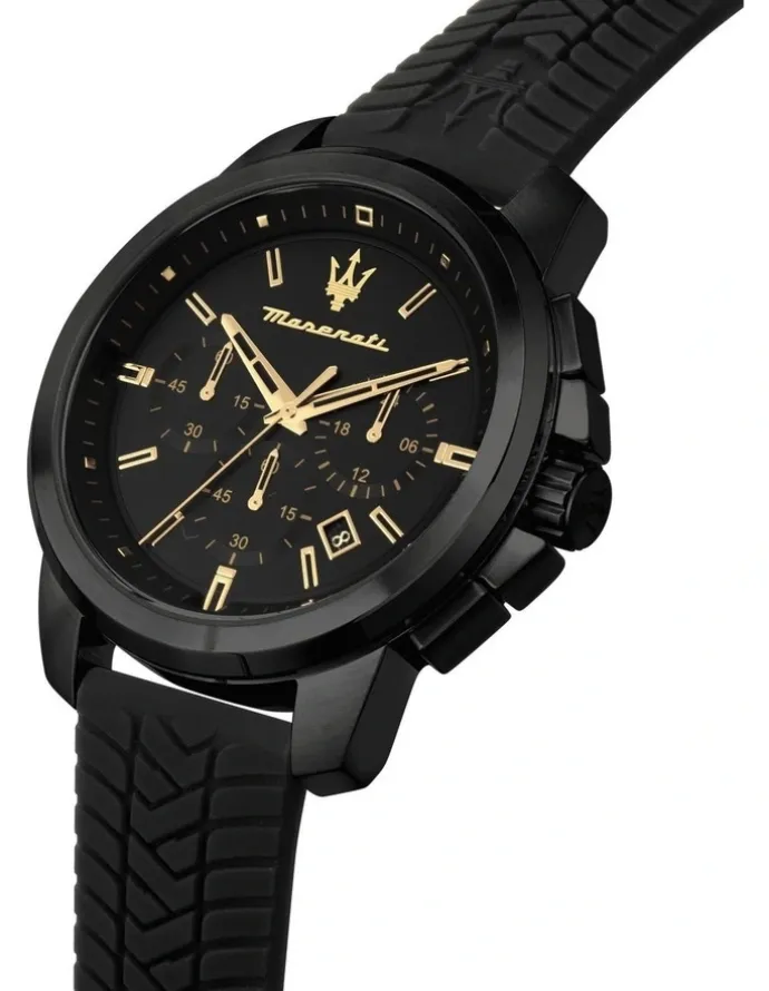 Maserati Successo Chronograph Quartz Watch 44mm in Black