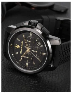 Maserati Successo Chronograph Quartz Watch 44mm in Black