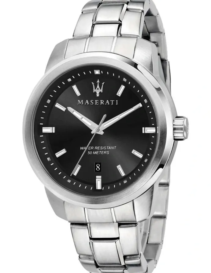 Maserati Successo Silver Stainless Steel Sport Watch