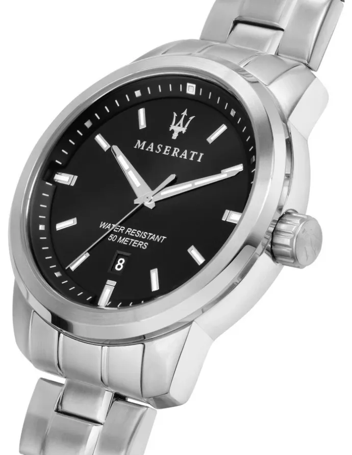 Maserati Successo Silver Stainless Steel Sport Watch
