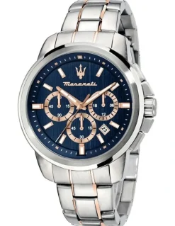 Maserati Successo Stainless Steel Watch in Blue
