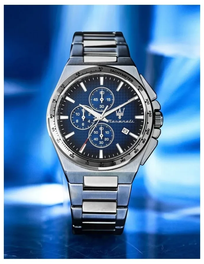 Maserati Velocit Slim Chronograph Quartz Watch 41mm in Blue