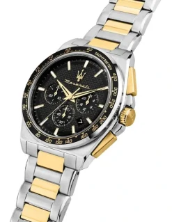 Maserati Velocita Chrono Dial Stainless Steel Strap Watch 43mm in Two Tone