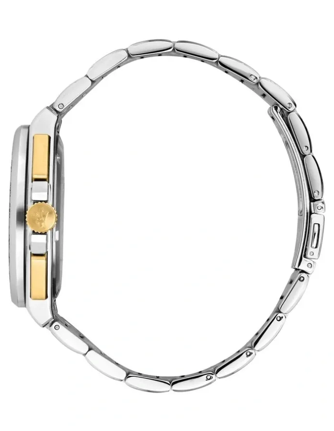 Maserati Velocita Chrono Dial Stainless Steel Strap Watch 43mm in Two Tone